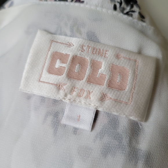 Stone Cold Fox Silk Floral Dress - Picture 6 of 9